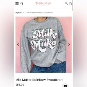 The Little Milk Bar Milk Maker Rainbow Sweatshirt